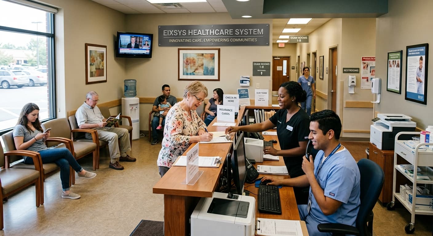 Medical team collaborating at EHS clinic